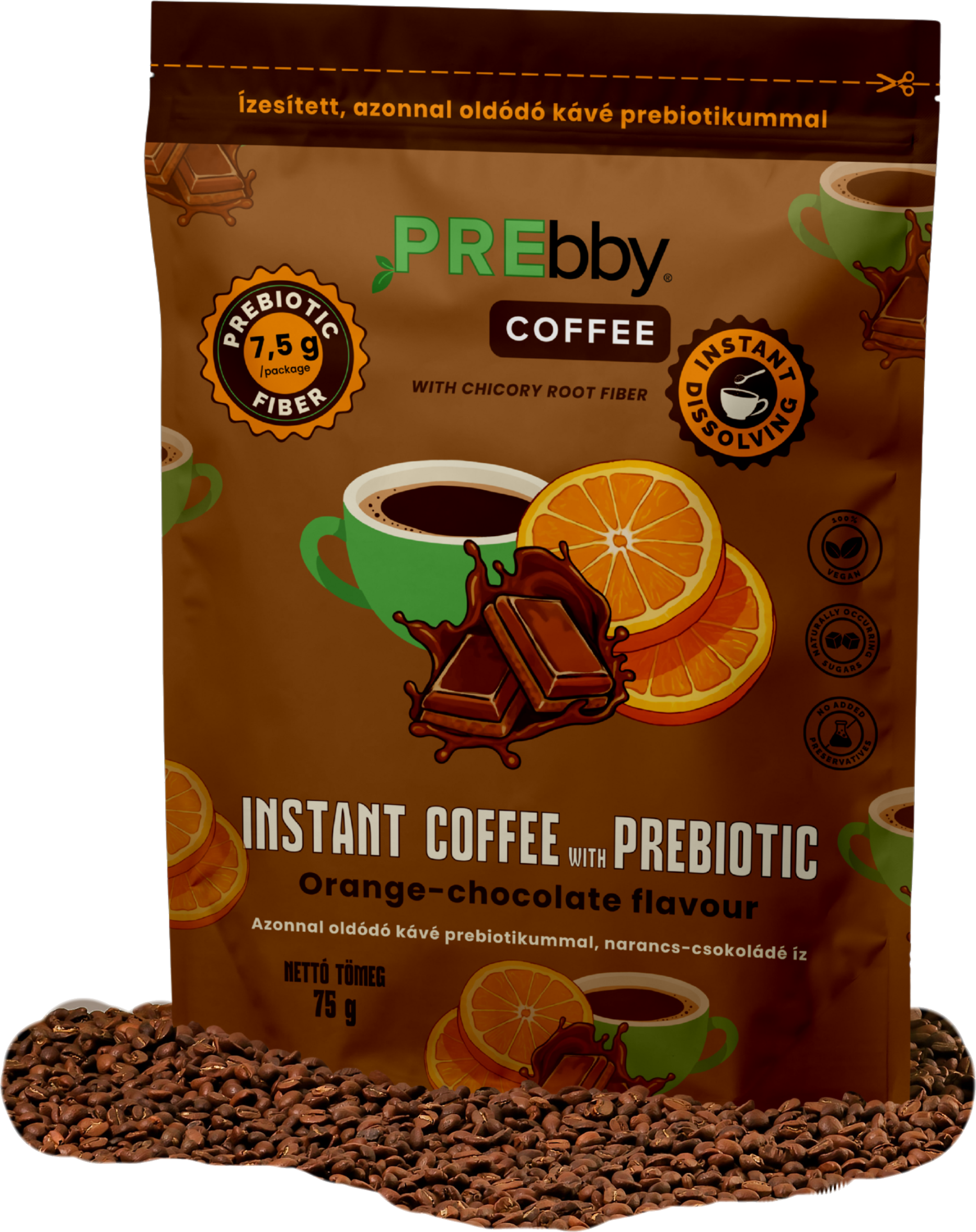 Prebby Narancs-Csokoládé Instant Kávé